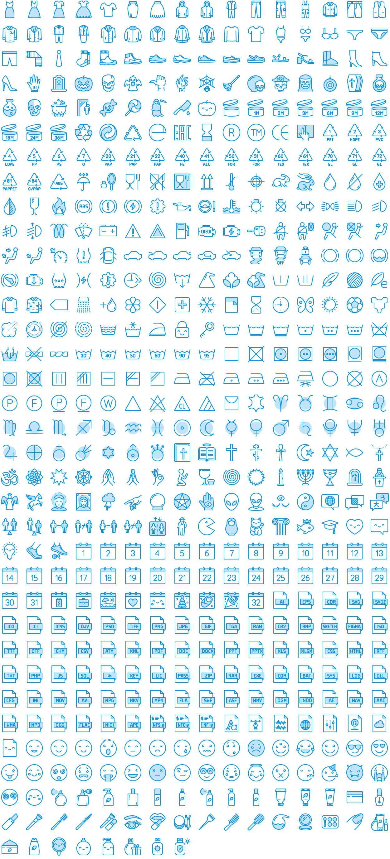 Unigrid 2 Bluetone icons