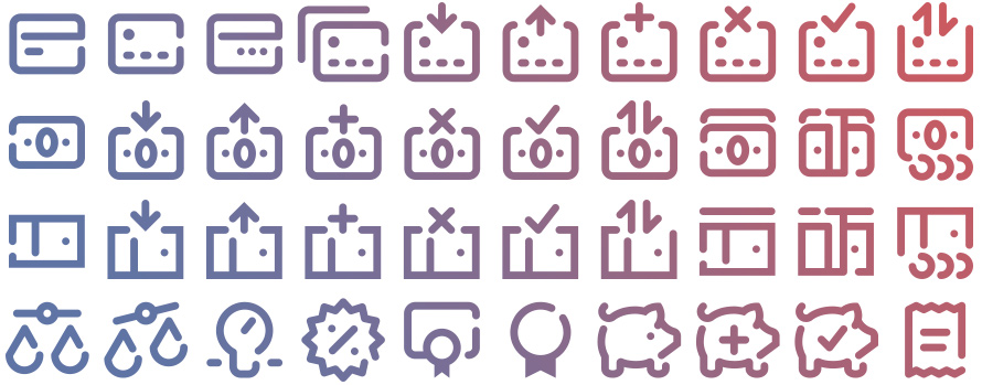 40 Free Tidee Ecommerce vol.02 icons