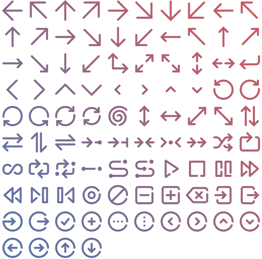 94 Free Tidee Symbols & Arrows icons