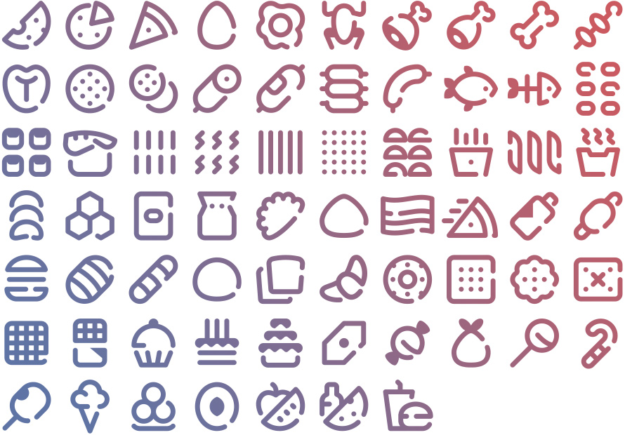 67 Free Tidee Food icons