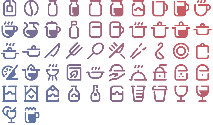 52 Free Tidee Kitchen icons