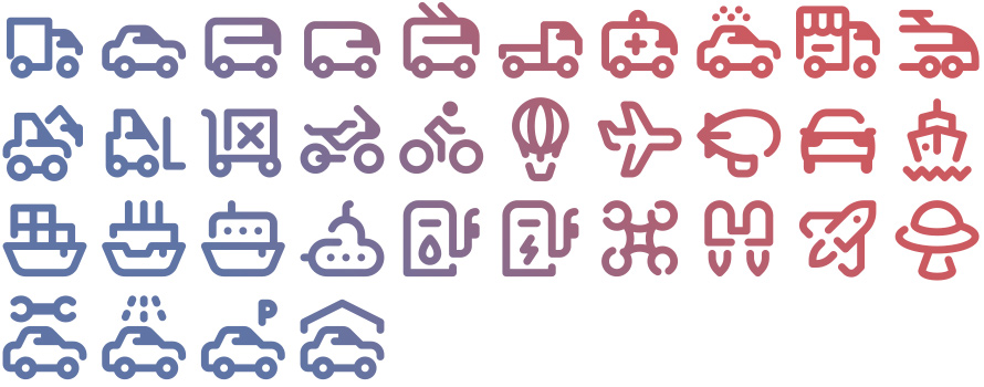 34 Free Tidee Transport icons