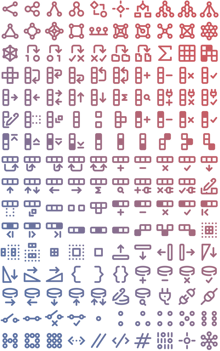 160 Free Tidee Database icons