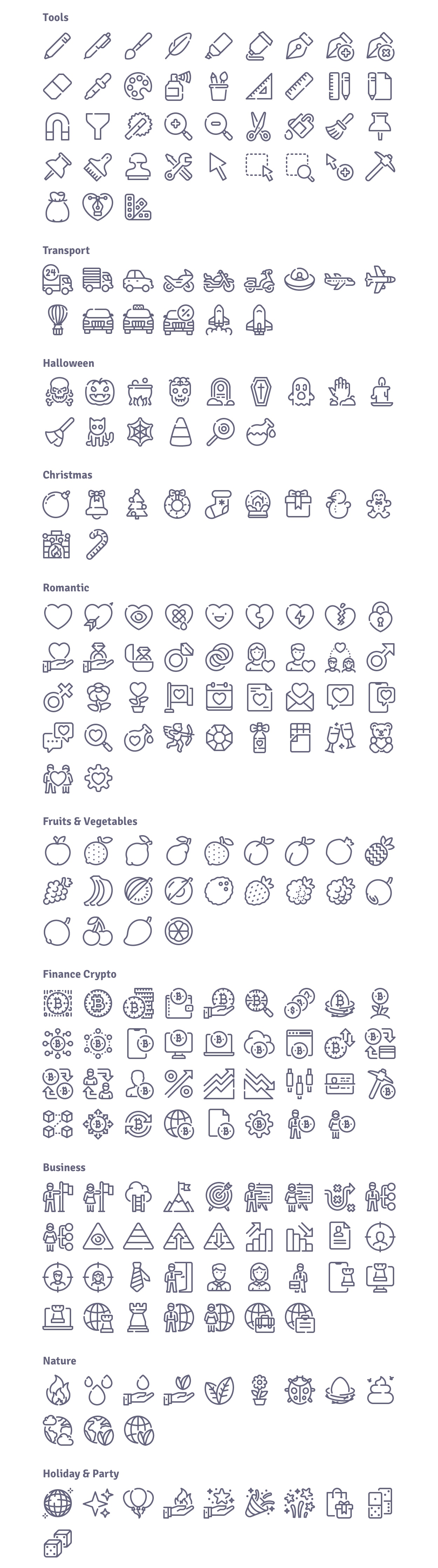 infinity outline icons